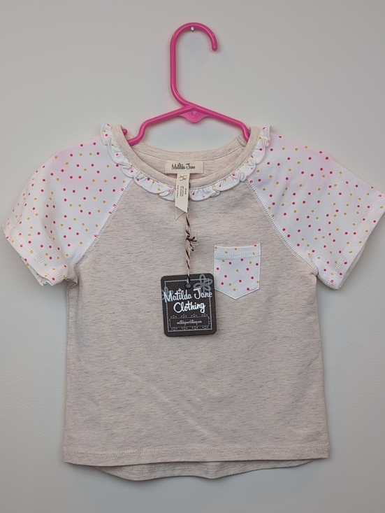 Matilda Jane Other - Matilda Jane Polka Dot T Size 2 NWT